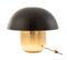 Lampe à Poser "champignon Métal" 50cm Noir et Or