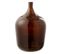 Vase Design En Verre "cuiso" 56cm Marron Foncé