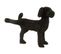 Statuette Chien Déco "max" 58cm Noir