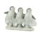 Statuette Déco "3 Pingouins" 20cm Blanc et Gris