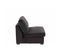 Fauteuil Design En Velours "abosa" 103cm Noir