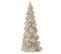 Sapin De Noël Brillant Déco "givré" 35cm Argent