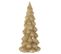 Sapin De Noël Brillant Déco "givré" 35cm Or