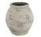 Cache-pot En Céramique "tacheté" 38cm Blanc Gris