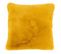 Coussin Imitation Fourrure "cutie" 41x44cm Ocre