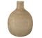 Vase Rond Design En Verre "soda" 43cm Or