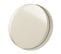 Miroir Mural Rond Déco "bord Métal" 30cm Blanc