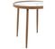 Table Gigogne Design "fuolas" 50cm Marron