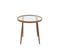 Table Gigogne Design "fuolas" 50cm Marron