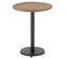 Table D'appoint Design "bar Rond" 61cm Marron