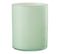 Photophore Design En Verre "jade" 18cm Vert Clair