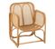 Fauteuil Design En Rotin "casablanca" 65cm Naturel