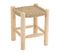 Tabouret Design En Teck "timo" 45cm Naturel