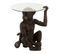 Table D'appoint "singe" 62cm Marron Foncé