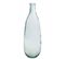 Vase Design En Verre "bouteille" 75cm Transparent