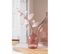 Vase Design En Verre "bouteille Déco" 30cm Rose