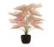 Plante Artificielle En Pot "caladium" 57cm Rose Clair