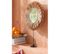 Miroir Sur Pied En Raphia "saffron" 59cm Marron