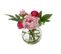 Fleur Artificielle et Vase "pivoine Renoncule" 30cm Rose