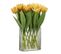 Fleur Artificielle et Vase "tulipes" 39cm Jaune