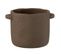 Cache-pot En Ciment "gustave" 24cm Marron Foncé