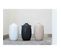 Vase Design Céramique "renaissance" 27cm Noir
