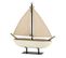 Statuette Déco "bateau à Voiles" 44cm Blanc