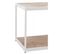 Table Basse 2 Niveaux "miraza" 150cm Naturel et Blanc