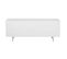 Buffet 4 Tiroirs et 2 Portes "remina" 150cm Blanc et Or