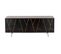 Buffet 4 Tiroirs et 2 Portes "remina" 150cm Noir et Or