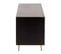 Buffet 4 Tiroirs et 2 Portes "remina" 150cm Noir et Or