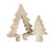 Statuette Déco "puzzle Arbre De Noël" 30cm Naturel