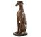 Statuette Déco "lévrier Assis" 79cm Marron