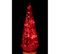 Sapin De Noël En Verre "led" 34cm Rouge