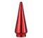 Sapin De Noël En Verre "led" 34cm Rouge