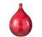 Vase Design En Verre "penisola" 56cm Rouge
