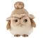 Statuette Déco "hibou Debout" 21cm Beige et Marron