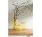 Vase Design En Verre "droit" 17cm Jaune