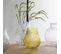Vase Design En Verre "diamant" 28cm Transparent