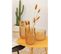 Vase Design En Verre "motifa" 22cm Orange