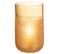 Vase Design En Verre "motifa" 22cm Orange