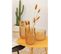 Vase Design En Verre "motifa" 25cm Orange