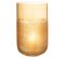 Vase Design En Verre "motifa" 25cm Orange
