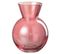 Vase Design En Verre "lucy" 18cm Rouge