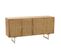 Buffet En Bois 4 Portes "weaving" 170cm Naturel