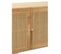 Buffet En Bois 4 Portes "weaving" 170cm Naturel