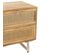 Table De Chevet En Bois "weaving" 55cm Naturel