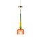 Lampe Suspension En Verre "fiona" 160cm Rouge