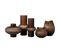 Vase Design Ligne et Boule "octave" 41cm Marron