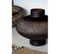 Vase Design Ligne et Boule "octave" 25cm Marron